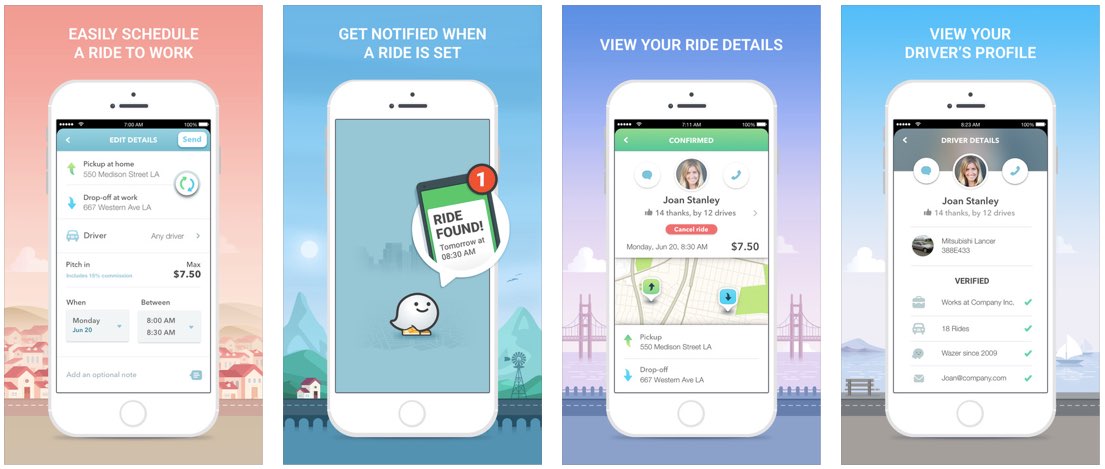 Waze Ride Carpooling sharing economy