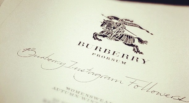 burberry instagram