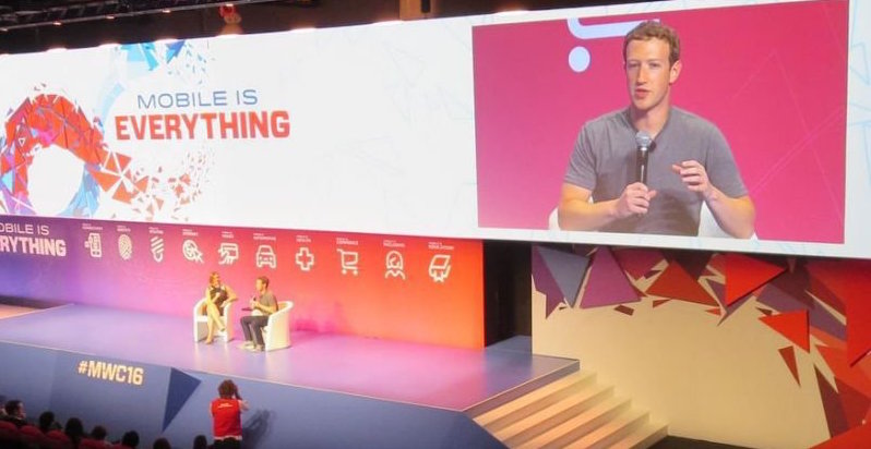 zuckerberg en el mwc 2016