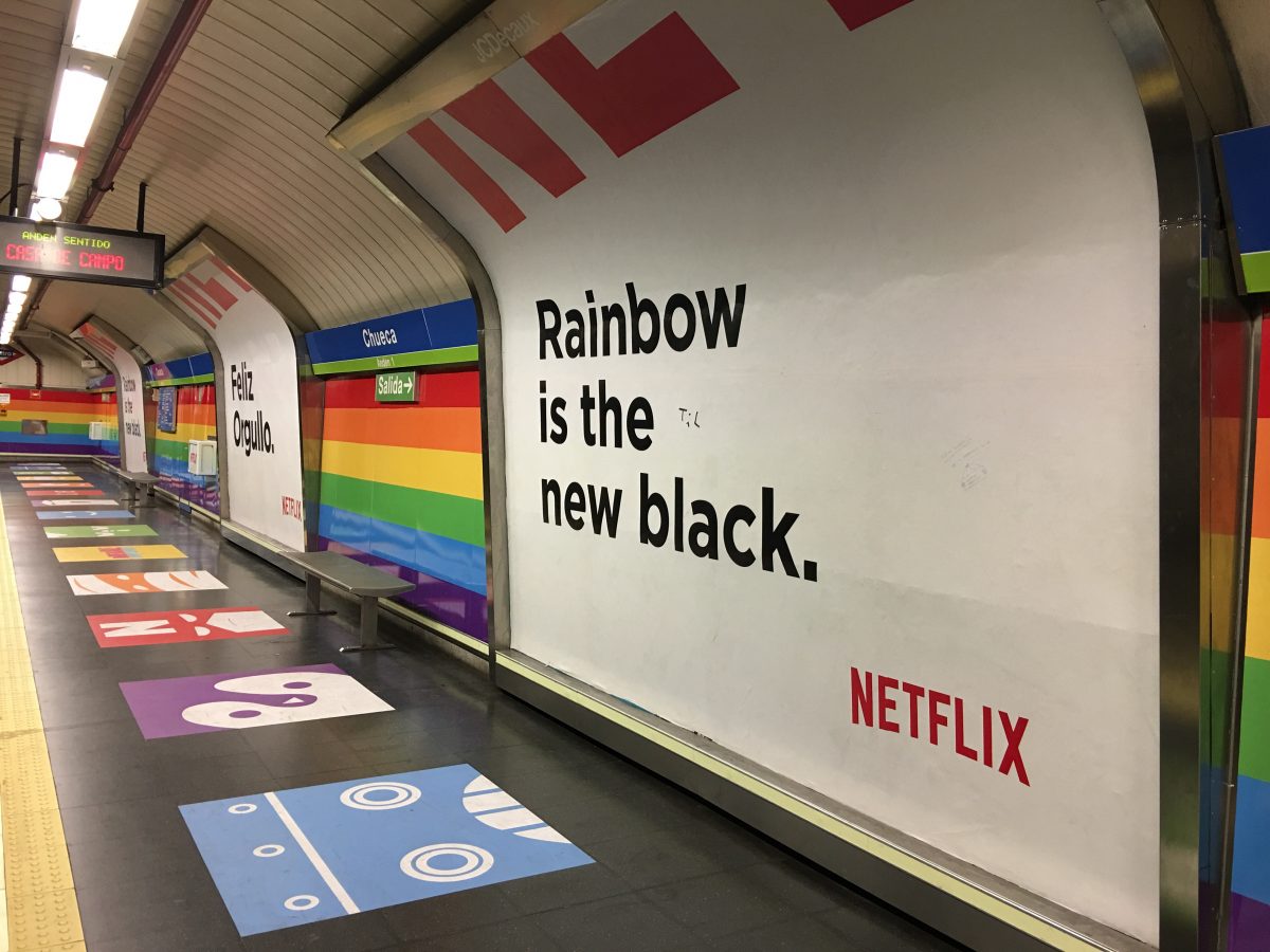 Netflix en Chueca y la semana del orgullo