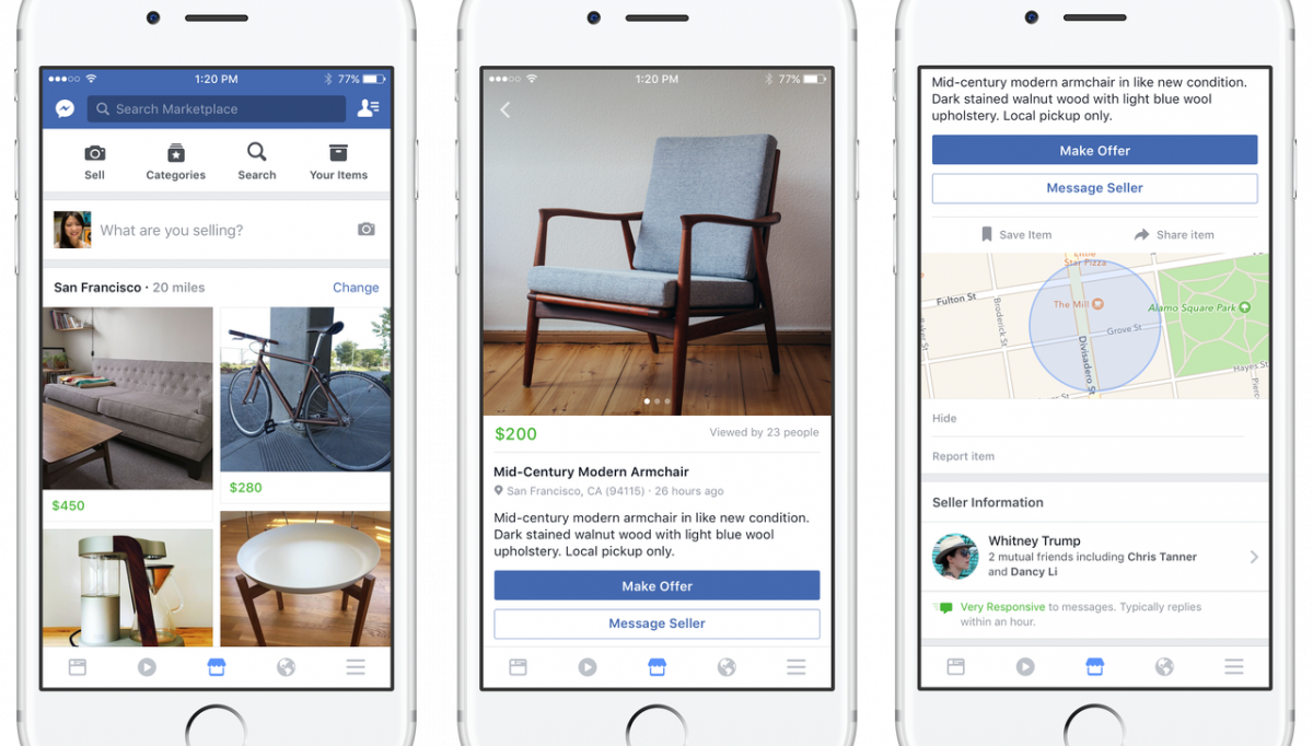 Facebook Marketplace compra y venta