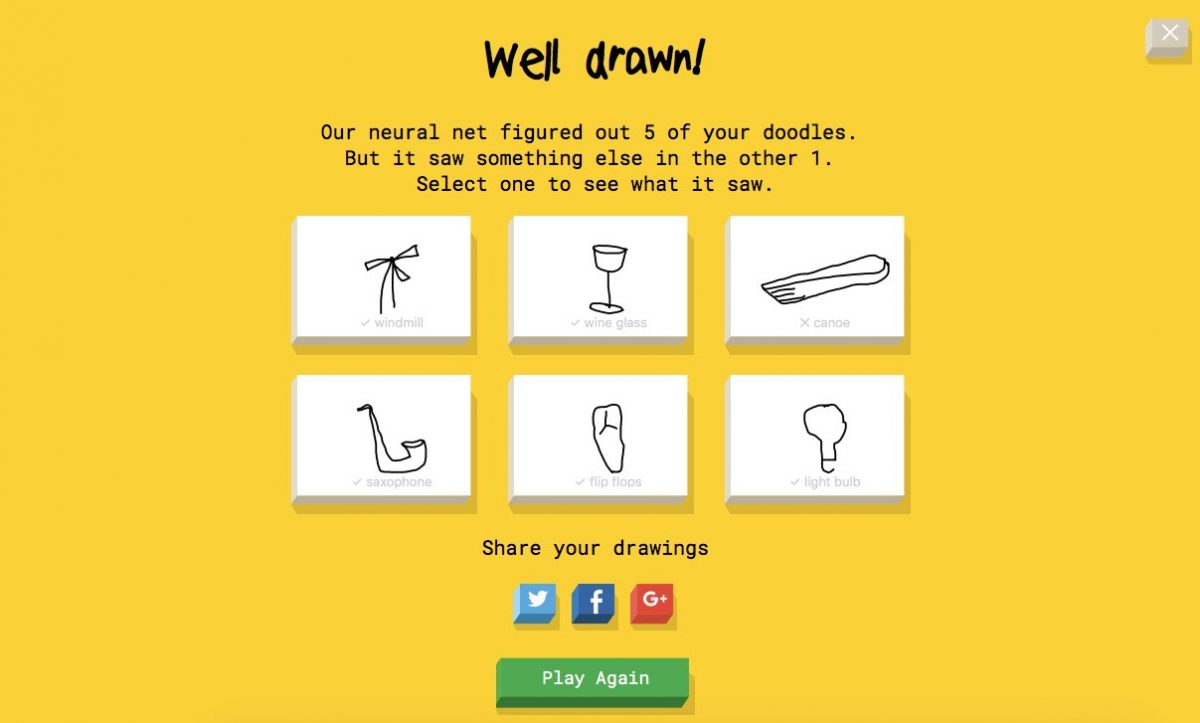 Google AI Experiments initiative y Quick Draw
