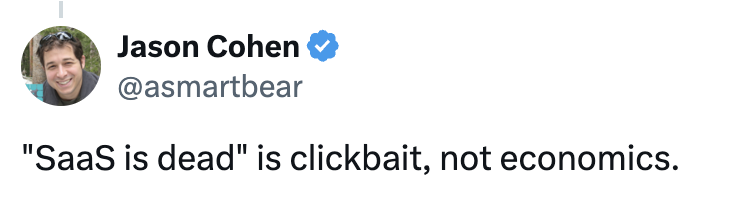 El Software no está muerto y la IA no matará al SaaS